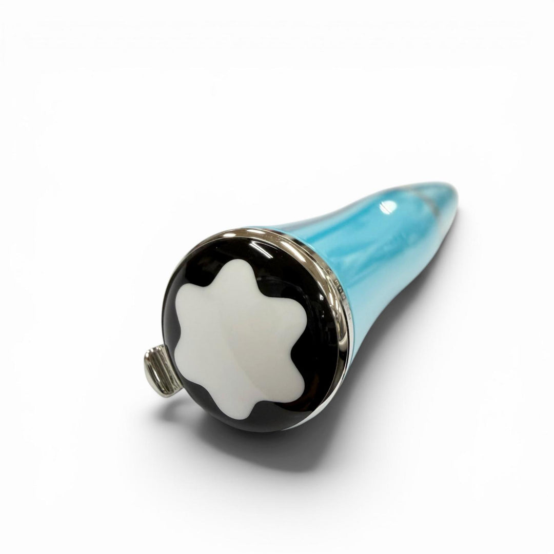 美品▼MONTBLANC モンブラン マリア カラス スペシャルエディション ブルージェムストーン ボールペン ターコイズ 筆記◎ 定価168300円
