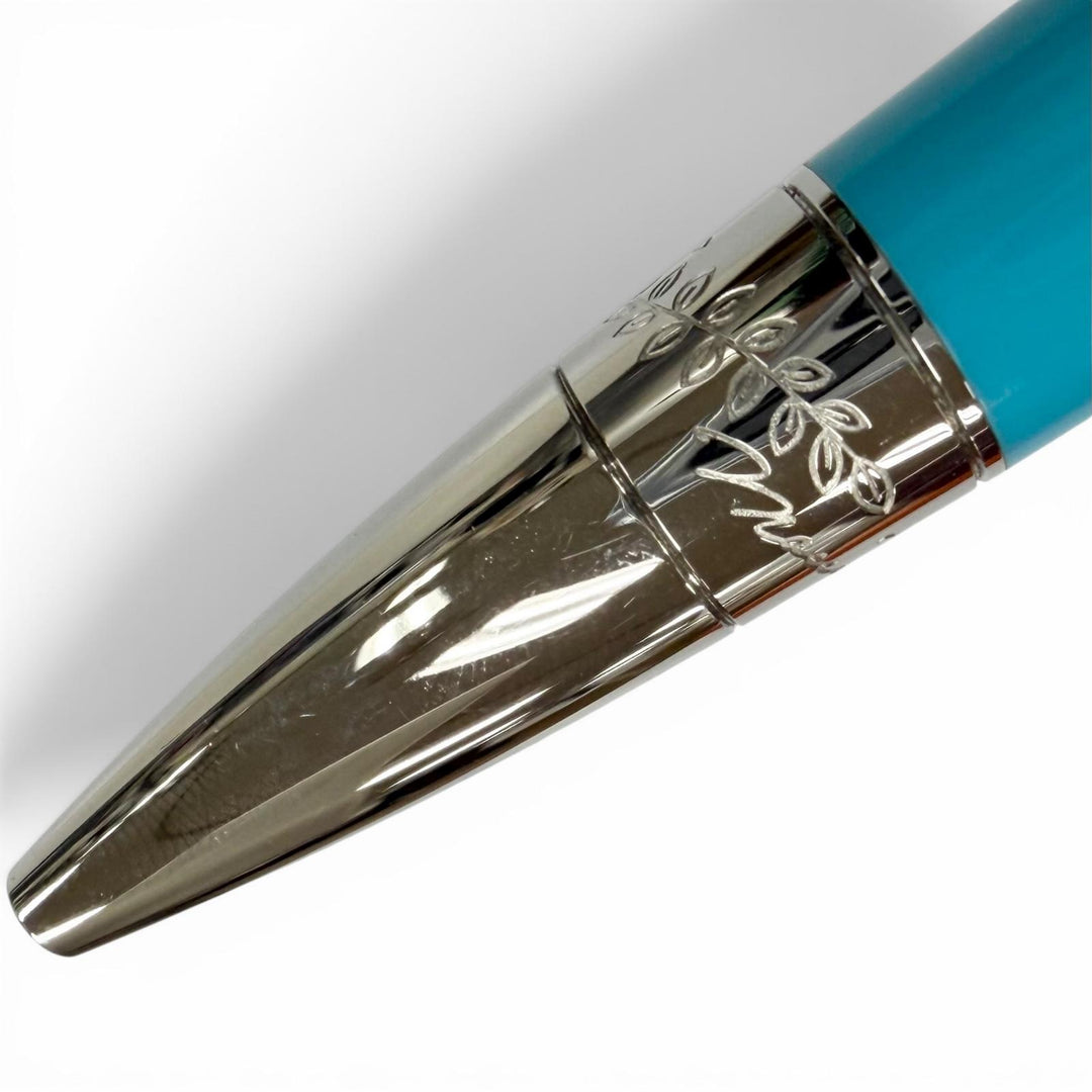 美品▼MONTBLANC モンブラン マリア カラス スペシャルエディション ブルージェムストーン ボールペン ターコイズ 筆記◎ 定価168300円