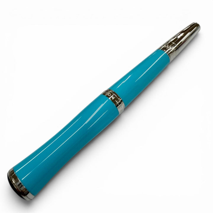 極美品▼MONTBLANC モンブラン マリア カラス スペシャルエディション 14K ブルージェムストーン 万年筆 ターコイズブルー 定価225500円