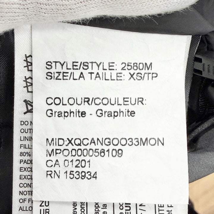 未使用品△CANADA GOOSE カナダグース 2580M EMORY PARKA エモリー パーカ ロゴワッペン コヨーテファー ダウンジャケット グレー XS
