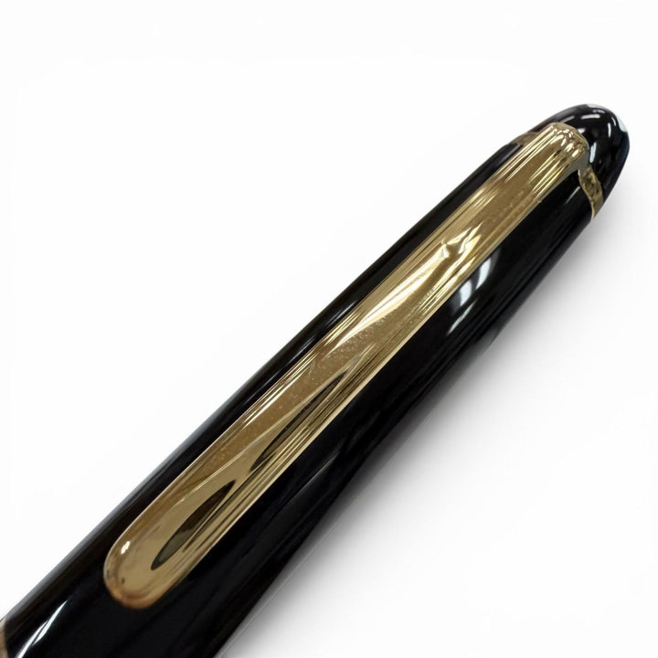 極美品▼MONTBLANC モンブラン マイスターシュテュック クラシック ホワイトスター ツイスト式 ボールペン ブラック ゴールド 筆記確認済