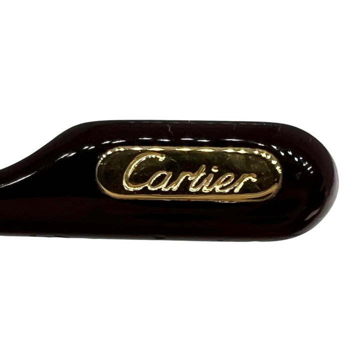 良品▲Cartier カルティエ サントス ドゥ カルティエ ティアドロップ メガネ 眼鏡 アイウェア ゴールド 135 度入り フランス製 メンズ
