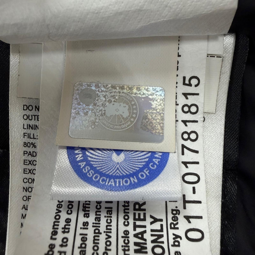 美品▼CANADA GOOSE カナダグース 3438JM Jasper Parka ロゴワッペン ファー付き フーデッド WZIPUP ダウンジャケット グレー M 正規品