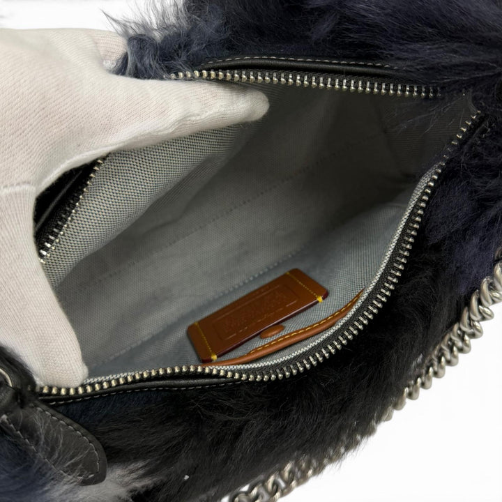 極美品★COACH コーチ CW646 ジュリエット ショルダー バッグ 25 パッチワーク カーフレザー使い シアリング マルチ レディース 袋付