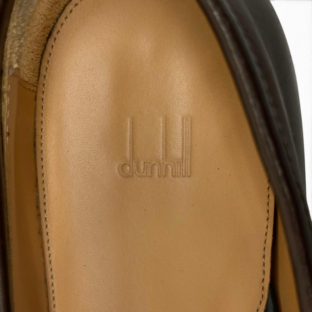 美品▲Dunhill ダンヒル DU24R1216MA レザー ペニーローファー コインローファー ダークブラウン 40 イタリア製 メンズ