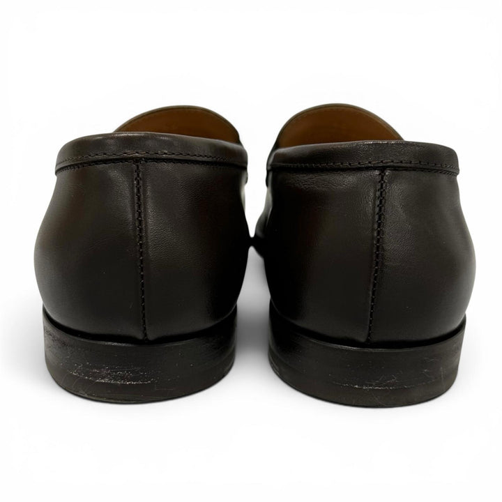 美品▲Dunhill ダンヒル DU24R1216MA レザー ペニーローファー コインローファー ダークブラウン 40 イタリア製 メンズ