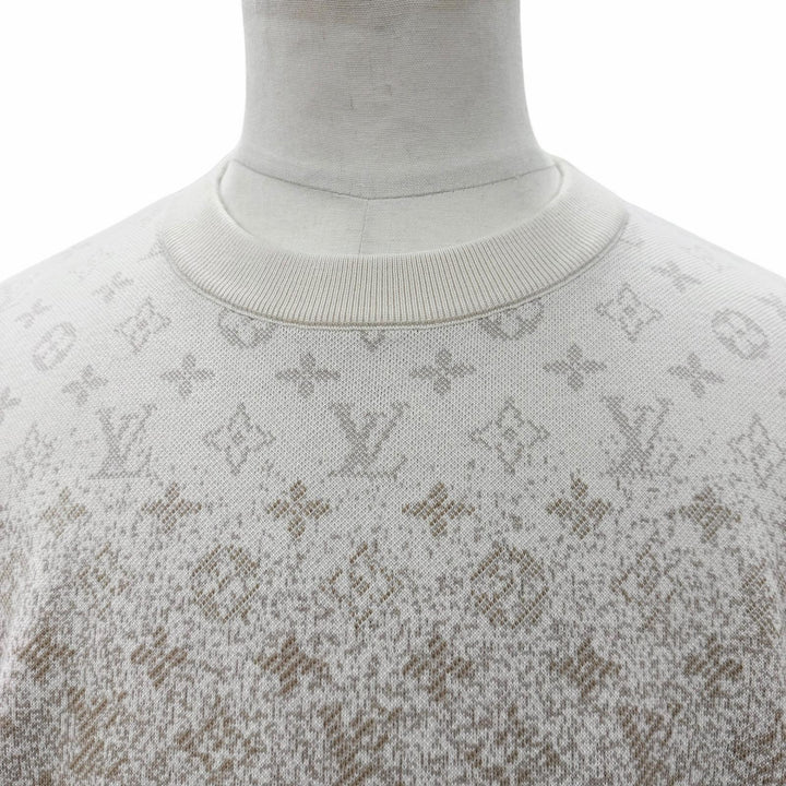 未使用品▼LOUIS VUITTON ルイヴィトン 26SS コットン モノグラム ロングスリーブ クルーネック ニット プルオーバー スウェット 正規品