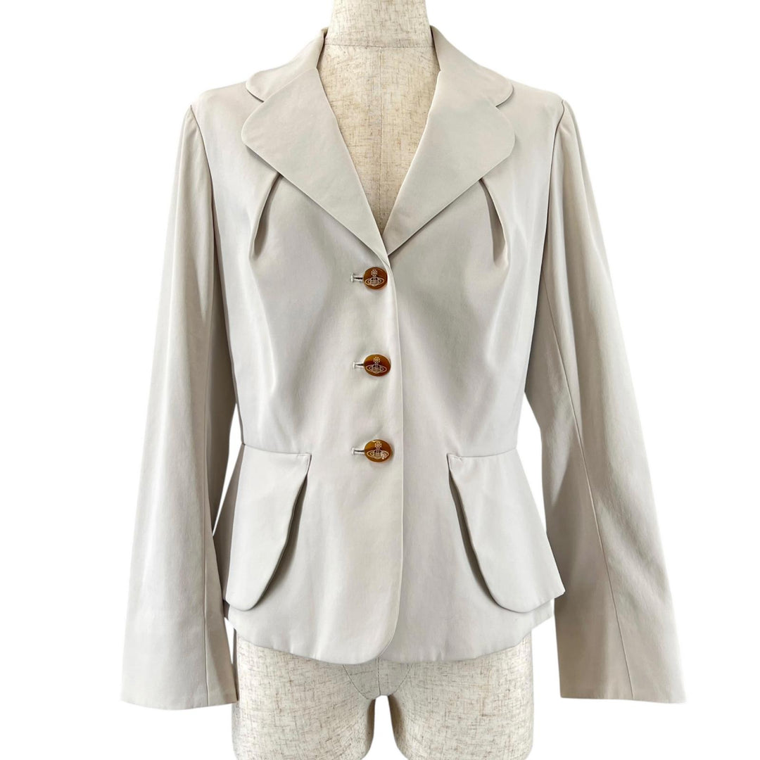 美品▲Vivienne Westwood Red Label ヴィヴィアンウエストウッド レッドレーベル 357-01-49823 ラブジャケット テーラードジャケット正規品