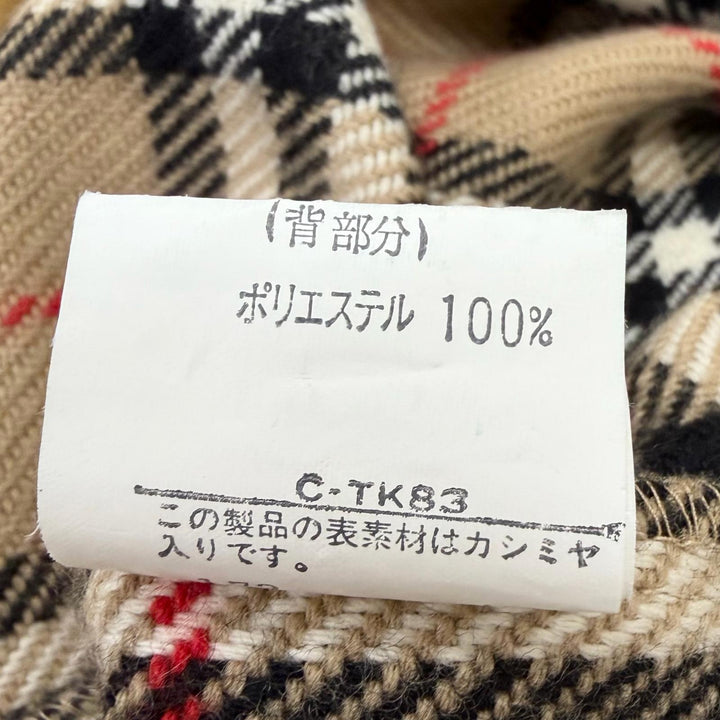 極美品□Burberrys バーバリー ヴィンテージ シルク混 裏ノバチェック柄 カシミヤライナー付き ステンカラーコート 玉虫色 88-160 メンズ