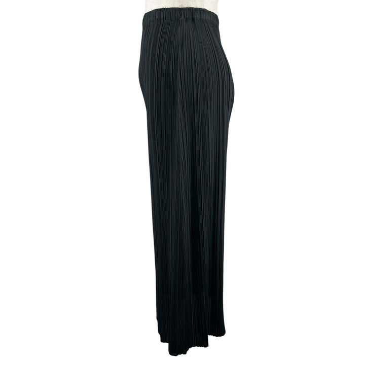 極美品▲PLEATS PLEASE プリーツプリーズ イッセイミヤケ PP55-JG102 プリーツ ロング スカート ブラック 1 日本製 正規品 レディース