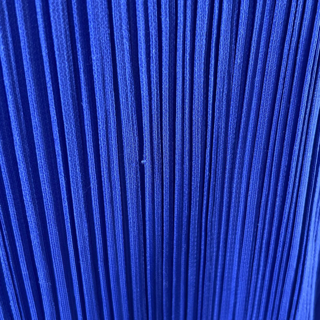 美品▲PLEATS PLEASE プリーツプリーズ イッセイミヤケ PP73-JT223 プリーツ ワンピース ブルー 4 日本製 正規品 レディース