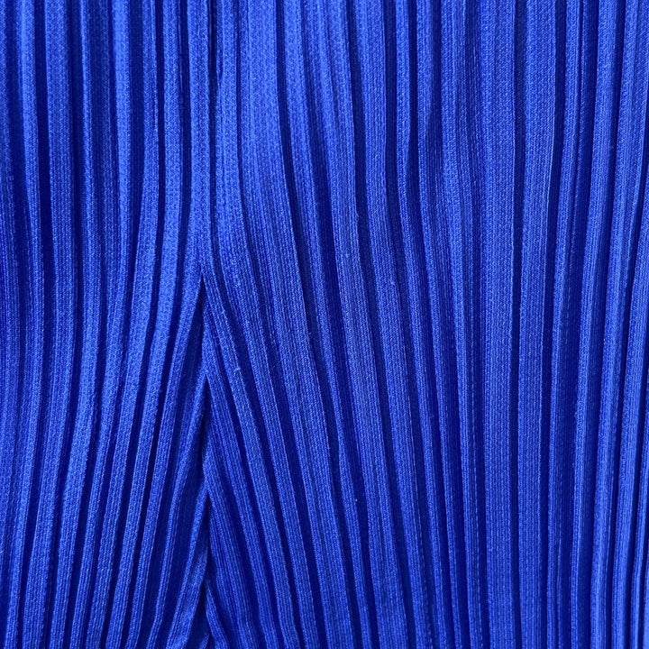 美品▲PLEATS PLEASE プリーツプリーズ イッセイミヤケ PP73-JT223 プリーツ ワンピース ブルー 4 日本製 正規品 レディース