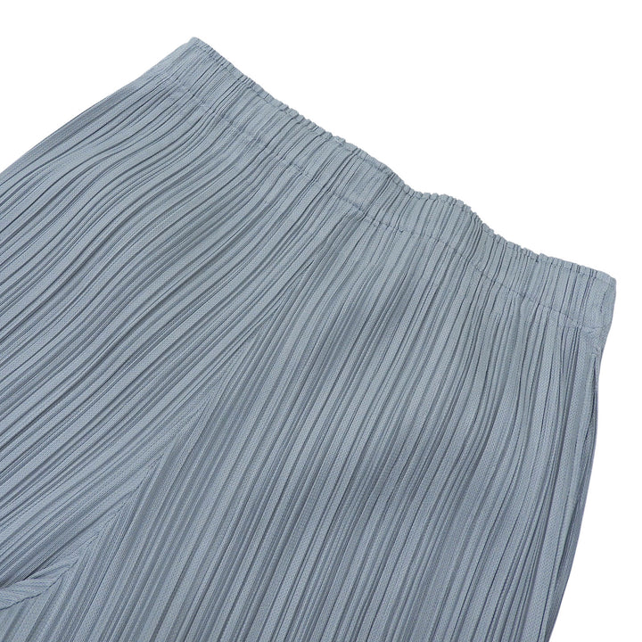 美品▲PLEATS PLEASE プリーツプリーズ イッセイミヤケ PP83-JF423 プリーツ パンツ ブルー 2 日本製 正規品 レディース