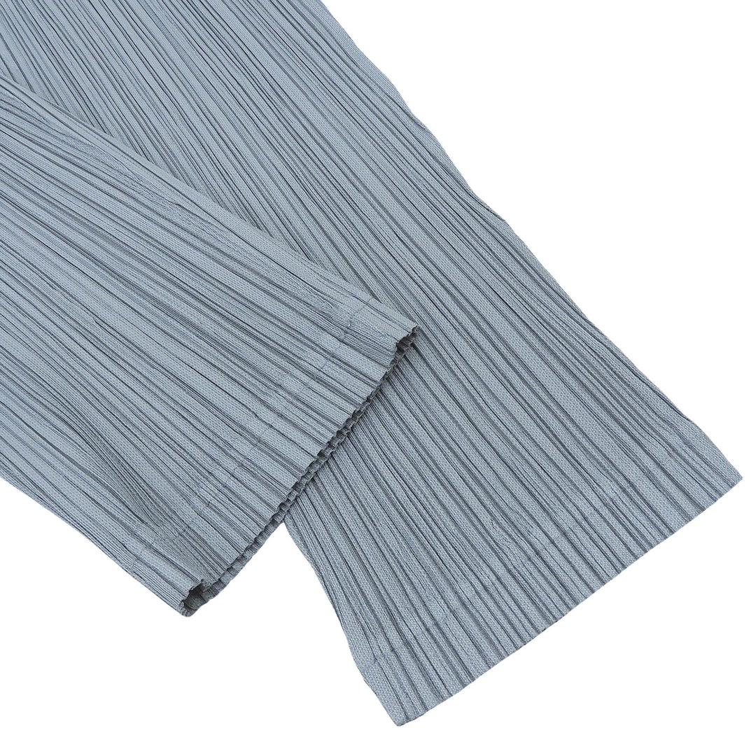 美品▲PLEATS PLEASE プリーツプリーズ イッセイミヤケ PP83-JF423 プリーツ パンツ ブルー 2 日本製 正規品 レディース