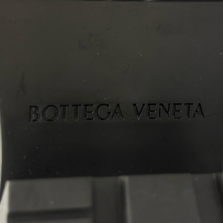 美品▲BOTTEGAVENETA ボッテガヴェネタ サイドゴアブーツ ラグブーツ レザー ロングブーツ ブラック 36 イタリア製 レディース 保存袋付