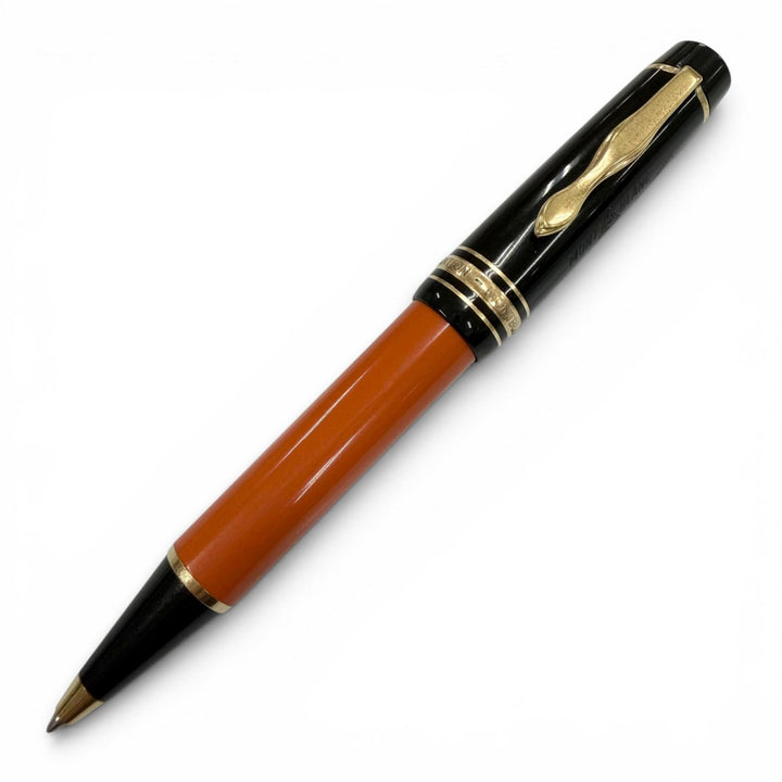 良品▼MONTBLANC モンブラン ヴィンテージ 作家シリーズ1992 ヘミングウェイ 世界30000本限定 ボールペン ブラック オレンジ 筆記確認済