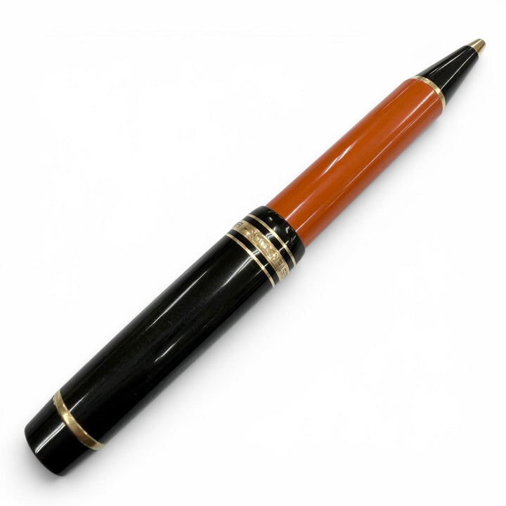良品▼MONTBLANC モンブラン ヴィンテージ 作家シリーズ1992 ヘミングウェイ 世界30000本限定 ボールペン ブラック オレンジ 筆記確認済