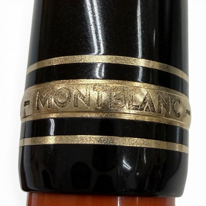 良品▼MONTBLANC モンブラン ヴィンテージ 作家シリーズ1992 ヘミングウェイ 世界30000本限定 ボールペン ブラック オレンジ 筆記確認済
