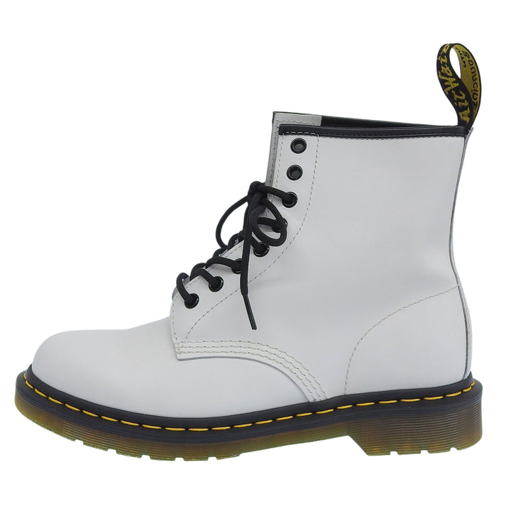 極美品▲Dr.Martens ドクターマーチン 1460 8-EYE BOOT 8ホール スムースレザー レースアップ ブーツ ホワイト UK7 メンズ 箱付き