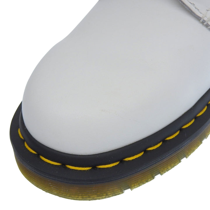 極美品▲Dr.Martens ドクターマーチン 1460 8-EYE BOOT 8ホール スムースレザー レースアップ ブーツ ホワイト UK7 メンズ 箱付き