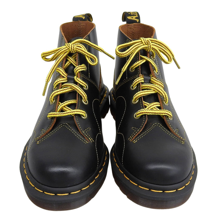 未使用品▲Dr.Martens ドクターマーチン CHURCH MONKY BOOT スムースレザー ショートブーツ ブラック UK7 メンズ 箱付き