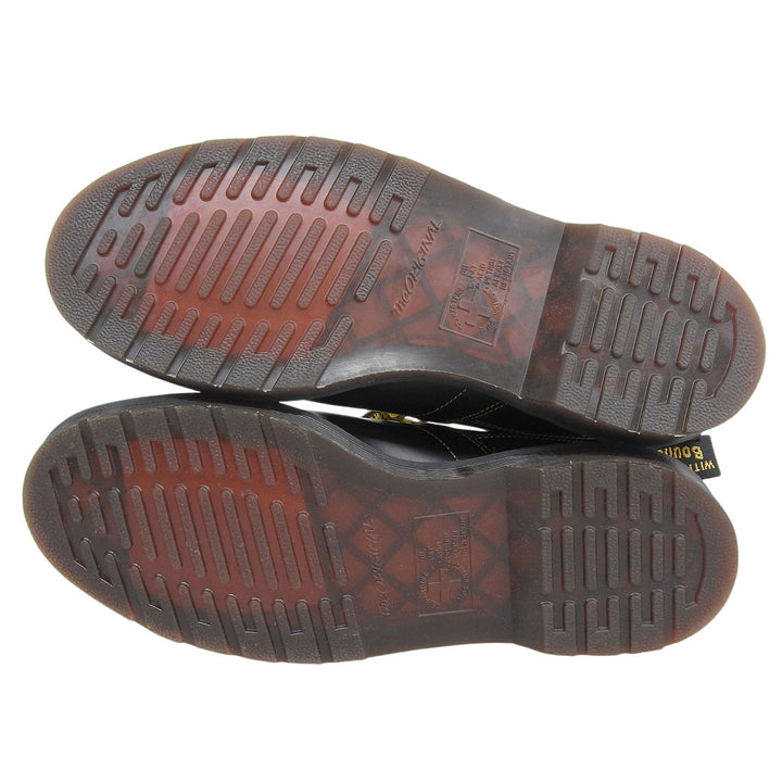 未使用品▲Dr.Martens ドクターマーチン CHURCH MONKY BOOT スムースレザー ショートブーツ ブラック UK7 メンズ 箱付き