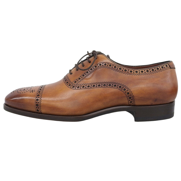 未使用品▲MAGNANNI マグナーニ 29902 セレクションライン LEEDS レザーシューズ ブラウン 41 スペイン製 メンズ 箱・保存袋付き