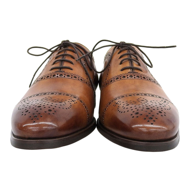 未使用品▲MAGNANNI マグナーニ 29902 セレクションライン LEEDS レザーシューズ ブラウン 41 スペイン製 メンズ 箱・保存袋付き