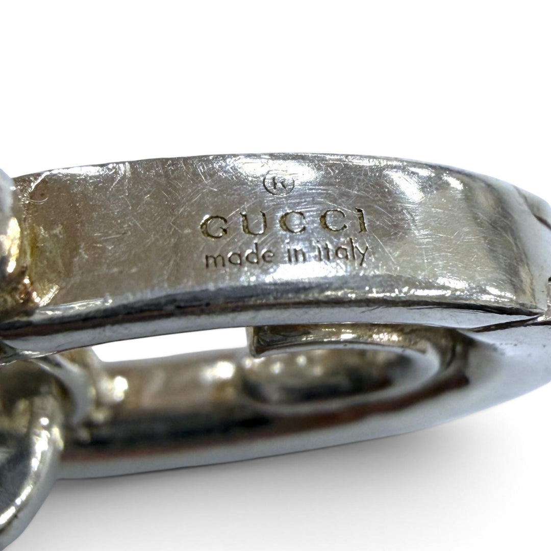美品▼GUCCI グッチ キオド AG925 インターツインド チェーン ネックレス シルバー 伊製 重量59.7g メンズ レディース アクセサリー