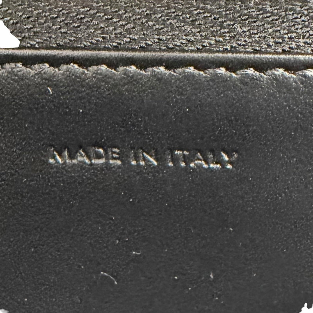 極美品△CELINE セリーヌ 10E313DPV シャイニーカーフスキン トリオンフ フラップ ラージウォレット 二つ折り 長財布 ブラック 箱 袋付き