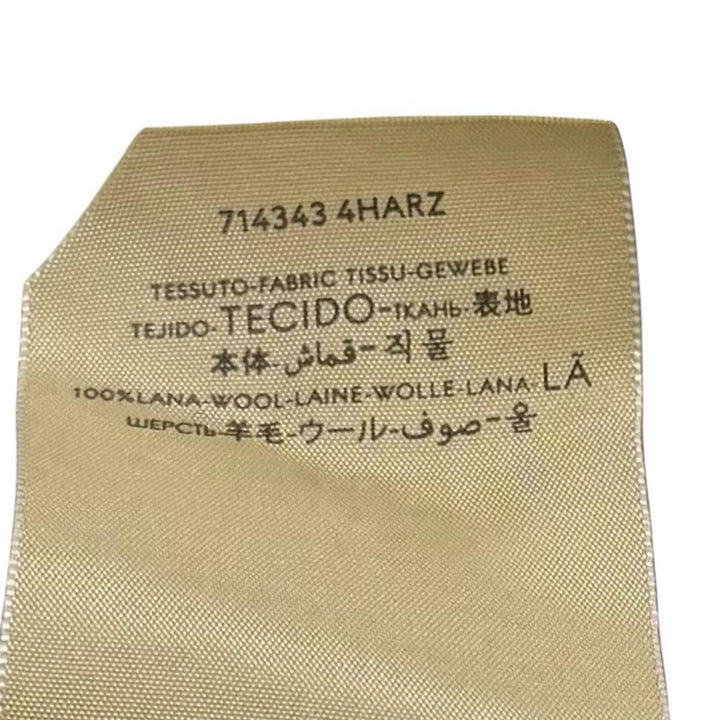未使用品★GUCCI グッチ 714343 ウール100% GGマーモント金具付き 無地 ベレー帽 ブルー ゴールド金具 M イタリア製 正規品 レディース