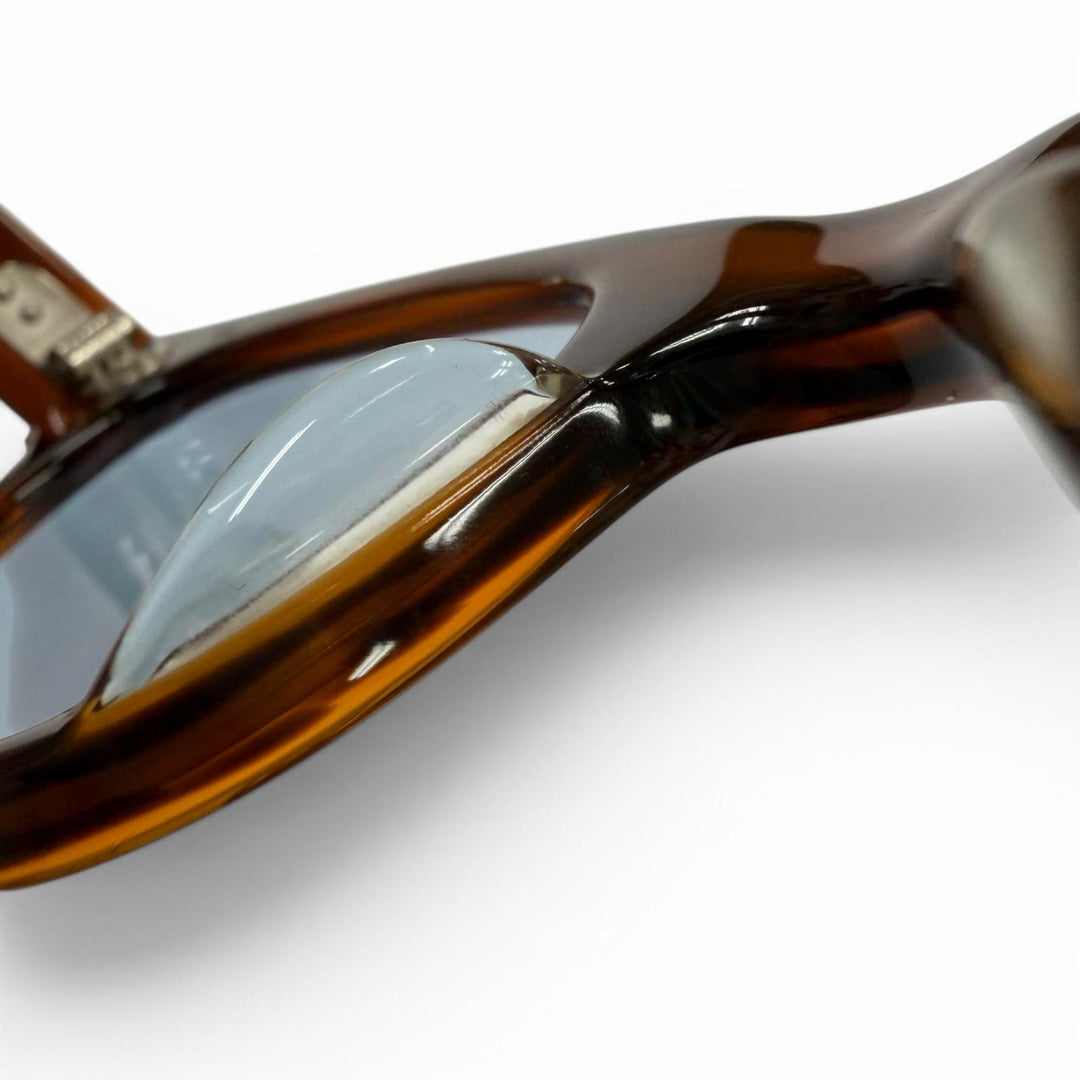 極美品▼JULIUS TART OPTICAL ジュリアスタートオプティカル COUNTDOWN マーブル柄 アイウェア サングラス クリアブラウン 44 22 箱付き