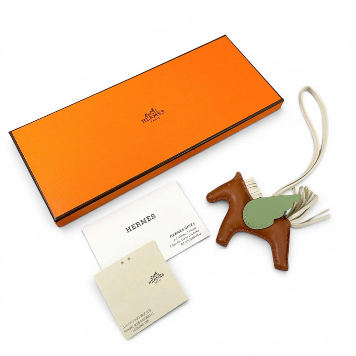 極美品▲HERMES エルメス ロデオチャーム ペガサス PM アニョーミロ スイフト チャーム ゴールド クレ ヴェールクリケット B刻印 仏製