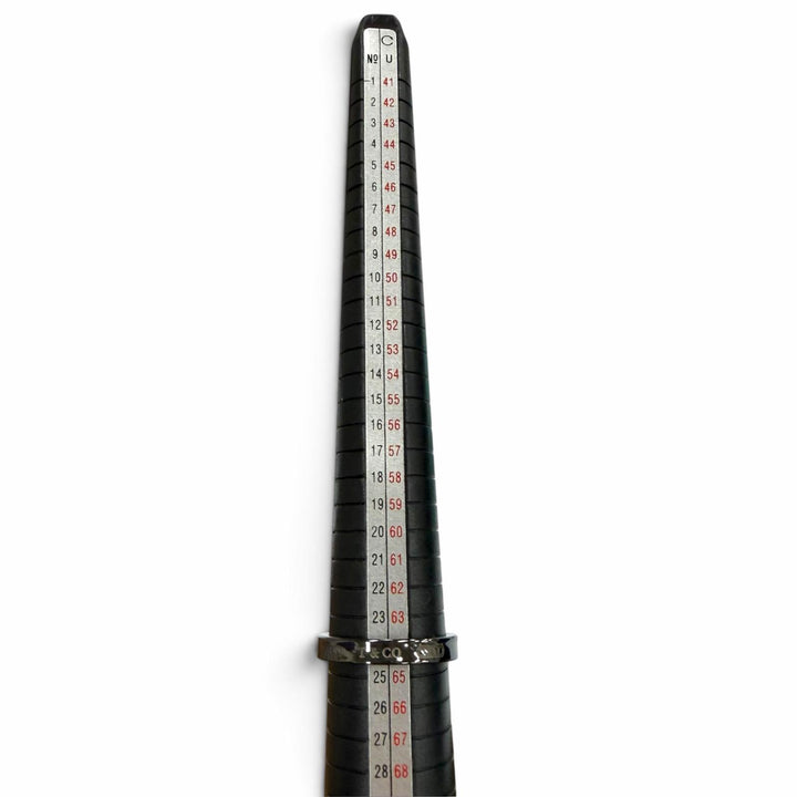 極美品▼TIFFANY&amp;Co. ティファニー 1837 ナローリング チタン 指輪 ブラック JP24号 重量2.79g メンズ アクセサリー 箱・保存袋付き