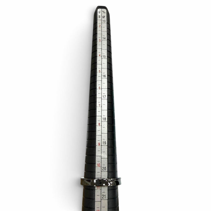極美品▼TIFFANY&amp;Co. ティファニー 1837 ナローリング チタン 指輪 ブラック JP24号 重量2.79g メンズ アクセサリー 箱・保存袋付き