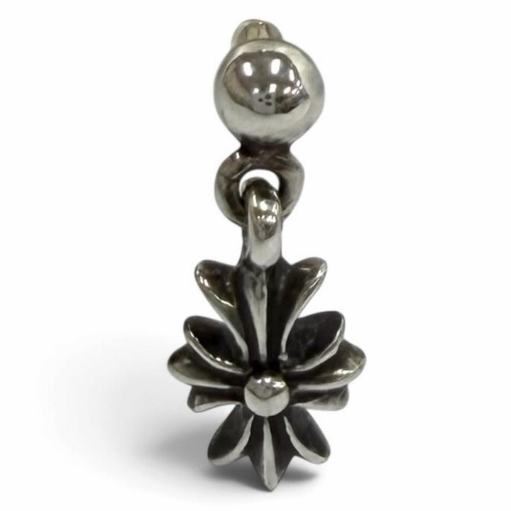 美品★CHROME HEARTS クロムハーツ タイニーECHプラス 925 14K ドロップ ピアス 片耳用 ポスト14K キャッチ925 シルバー 重量1.2g 袋付
