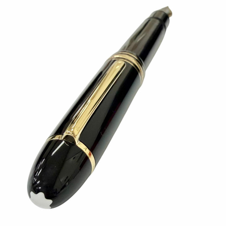 極美品□MONTBLANC モンブラン マイスターシュテュック 149 ペン先18K Fニブ 万年筆 ブラック ゴールド ドイツ製 メンズオススメ 箱付き