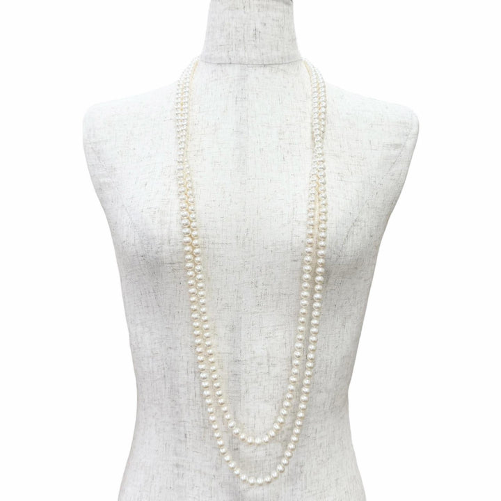 美品△TIFFANY&amp;Co. ティファニー フレッシュウォーターパール 925 ロング ネックレス ホワイト 重量151.55g レディース オススメ◎