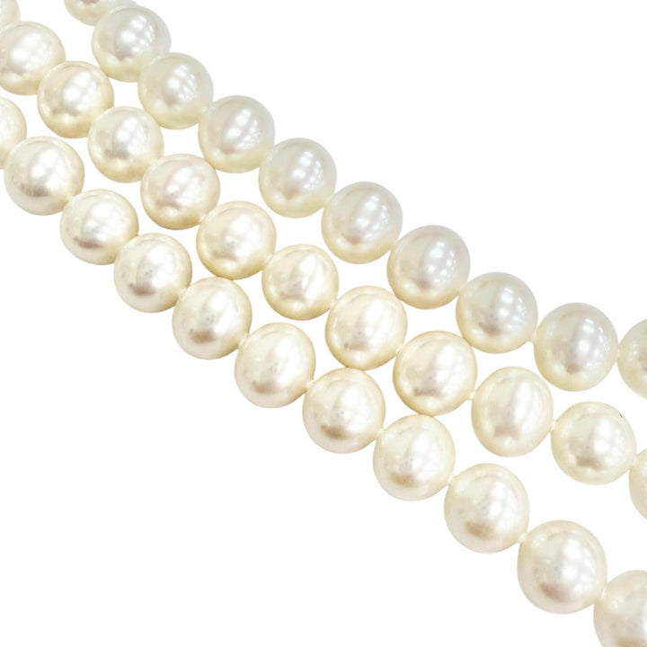 美品△TIFFANY&amp;Co. ティファニー フレッシュウォーターパール 925 ロング ネックレス ホワイト 重量151.55g レディース オススメ◎