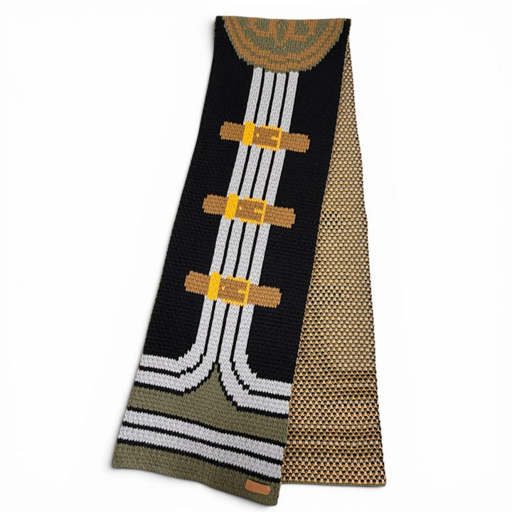 極美品△HERMES エルメス H521729S グランデ テヌエ カシミヤ100％ ロゴレザーワッペン付き ロング マフラー ブラック カーキ 正規品