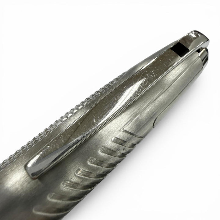 良品▼Dupont デュポン ジェームズボンド 007 リミテッドエディション ペン先18K Fニブ 万年筆 シルバー メンズ