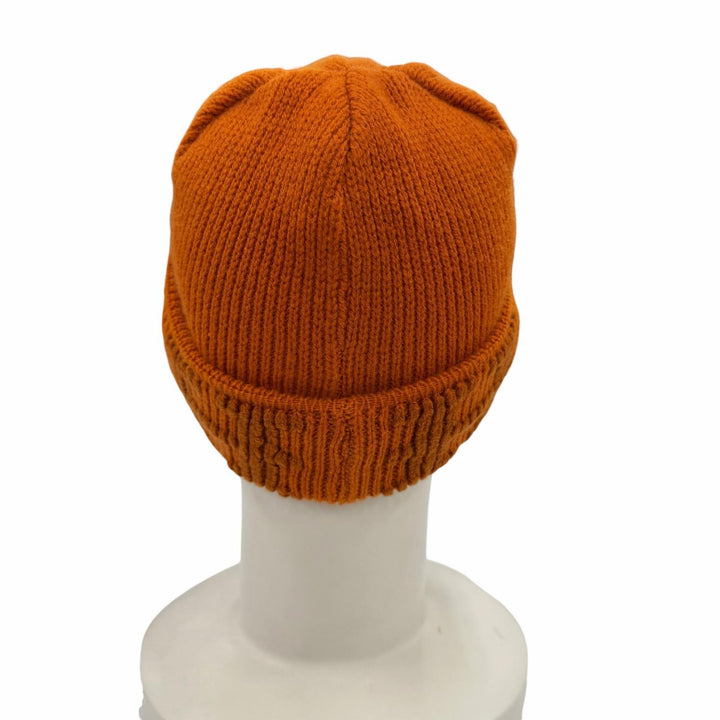 極美品◇HERMES エルメス ヴィンテージ カシミヤ100％ マルジェラ期 H柄編み ビーニー ニット帽 ニットキャップ オレンジ ME 伊製 正規品