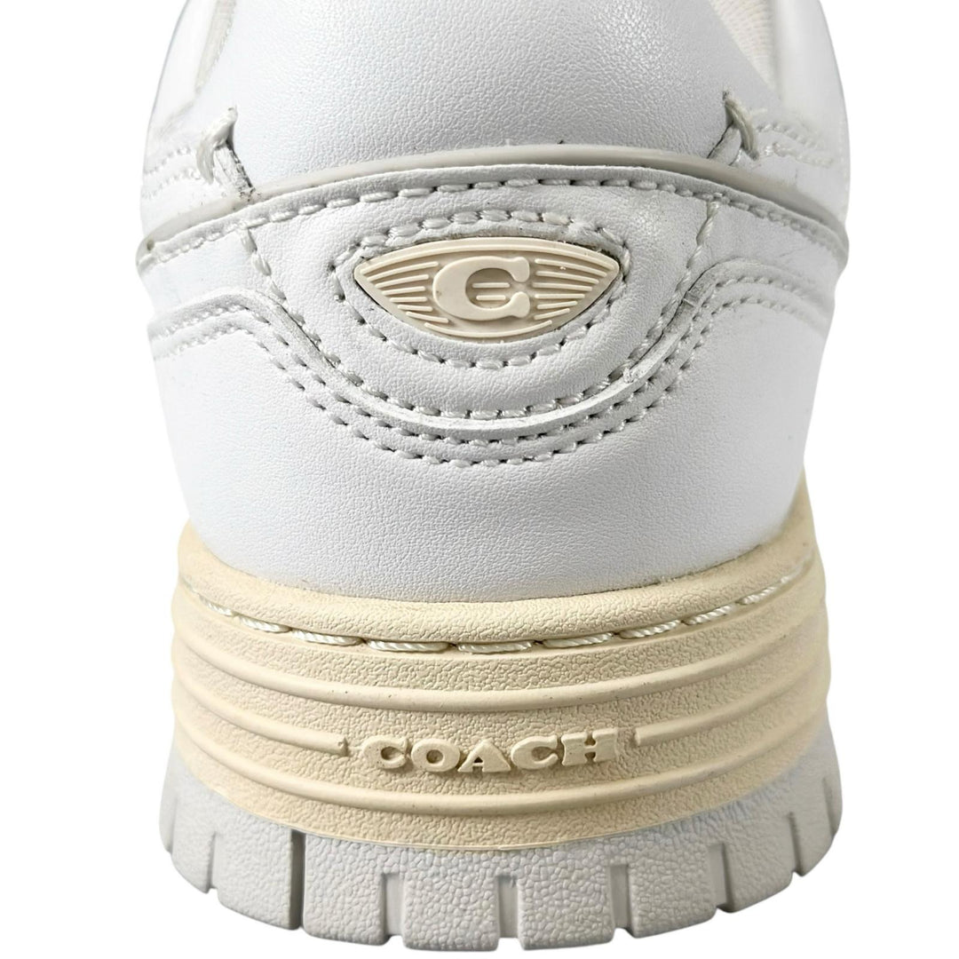 未使用品▲COACH コーチ CCN65 SOHO ソーホー Cロゴ レザー スニーカー シューズ ホワイト 7 レディース 箱付き