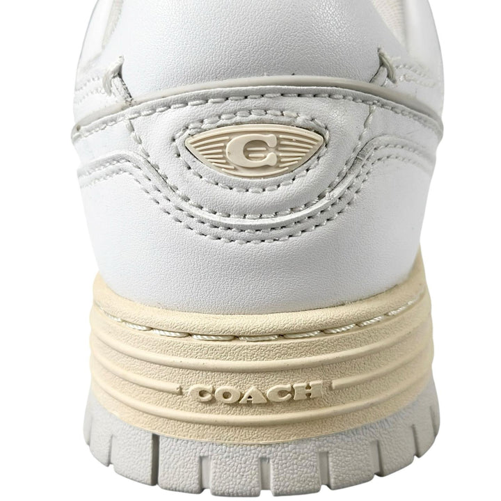 未使用品▲COACH コーチ CCN65 SOHO ソーホー Cロゴ レザー スニーカー シューズ ホワイト 7 レディース 箱付き