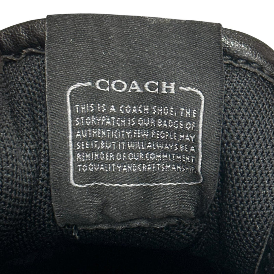 未使用品▲COACH コーチ CCN65 SOHO ソーホー シグネチャーキャンバス Cロゴ スニーカー チャコール ブラック 7.5 レディース 箱付き