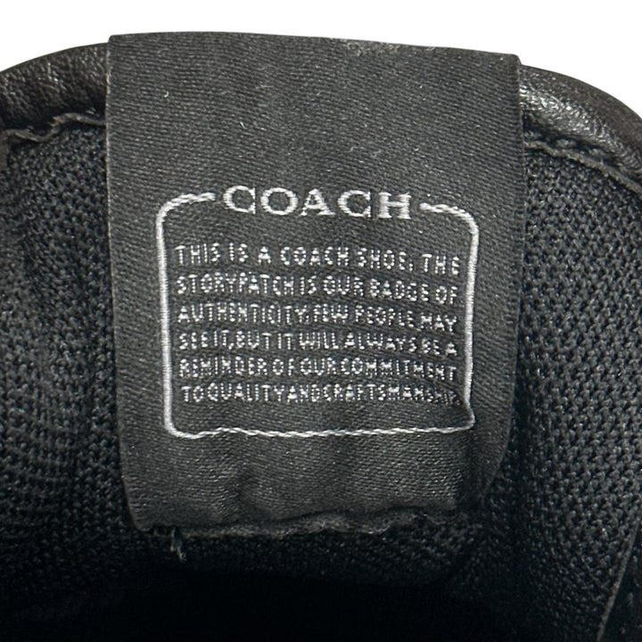 未使用品▲COACH コーチ CCN65 SOHO ソーホー シグネチャーキャンバス Cロゴ スニーカー チャコール ブラック 7.5 レディース 箱付き