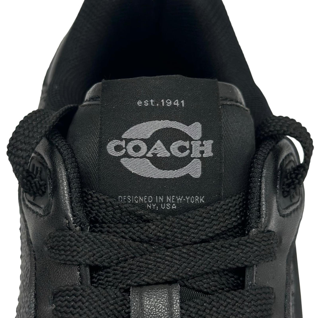 未使用品▲COACH コーチ CCN65 SOHO ソーホー シグネチャーキャンバス Cロゴ スニーカー チャコール ブラック 7.5 レディース 箱付き