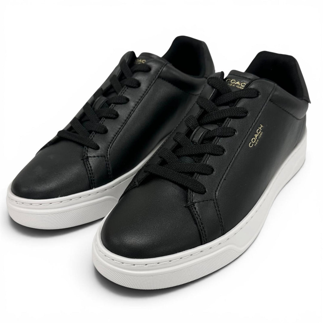 未使用品▲COACH コーチ CX120 High Line Sneaker ハイライン スニーカー レザー ローカットスニーカー ブラック 9 メンズ 箱付き