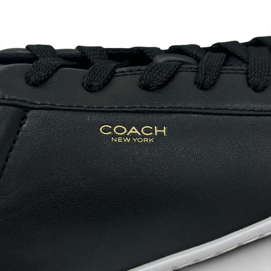 未使用品▲COACH コーチ CX120 High Line Sneaker ハイライン スニーカー レザー ローカットスニーカー ブラック 9 メンズ 箱付き