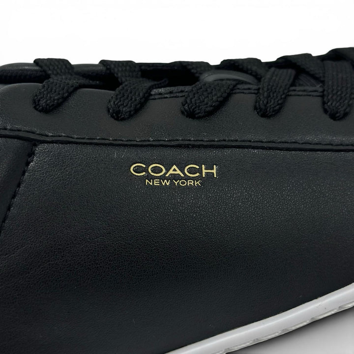 未使用品▲COACH コーチ CX120 High Line Sneaker ハイライン スニーカー レザー ローカットスニーカー ブラック 9 メンズ 箱付き